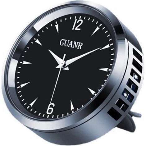 Diffuseur d'huiles essentielles en alliage avec horloge et clip de sortie d'arômes pour tableau de bord de voiture