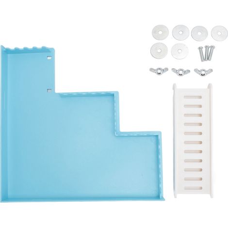 Plate-forme d'escalade pour Hamster, jouet de sécurité polyvalent avec échelle pour petits animaux en forme de M (1/5)