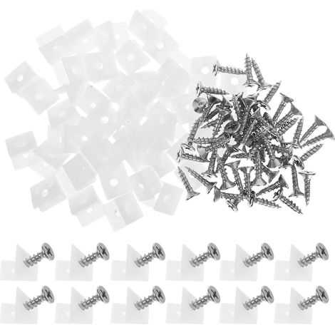 de réparation de 300 pièces équerre à 45 avec vis en acier (1/5)