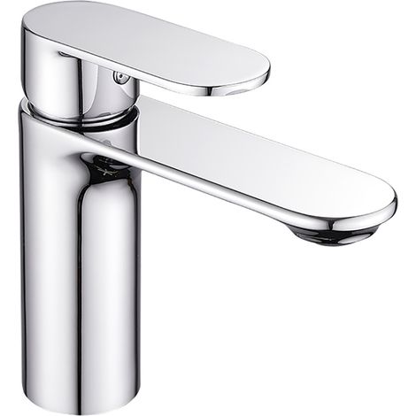Rubinetto Miscelatore per lavabo bagno completo di accessori T004-1