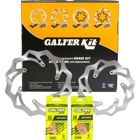KIT GALFER KTM/HUSQVARNA/HUSABERG (DISCOS Y PASTILLAS DE FRENO DELANTEROS Y TRASEROS) - VER DESCRIPCIÓN ADICIONAL (1/5)