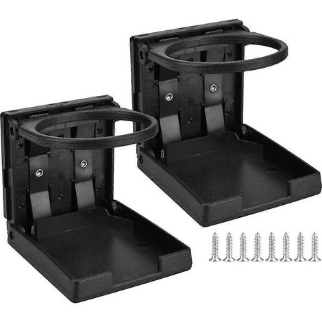Lot de 2 porte-gobelets de voiture pliables pour bouteille d'eau et gobelet --- (1/5)