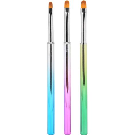 3 Pinceaux de Voyage pour Peinture Corporelle, Onglerie et Artisanat - Lot de 3 (1/5)