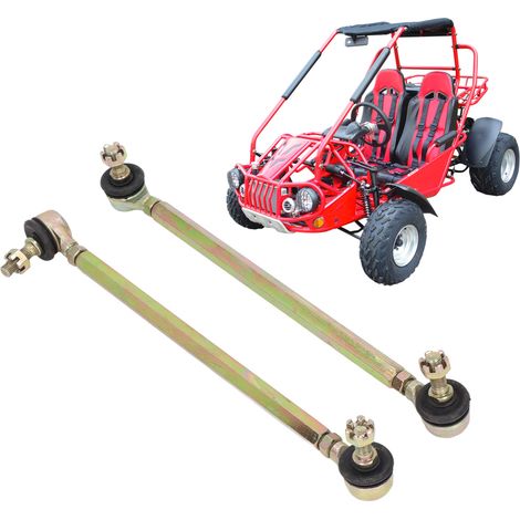 Tiges à rotule de 250 mm et 10 mm vendues par paire, adaptées aux quads tout-terrain, VTT, karts, buggies et véhicules tout-terrain de 125 cm3. (1/5)