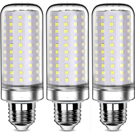 Paquete de 3 bombillas LED E27 de 25 W, 2040 lm, 6000 K, blanco frío, vida útil de 30000 h. (1/4)