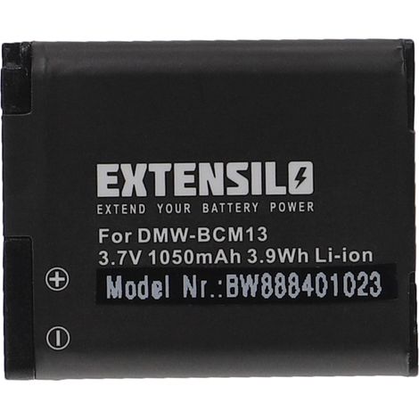 EXTENSILO Akku Ersatz für Panasonic DMW-BCM13PP, DMW-BCM13E, DMW-BCM13 für Kamera (1050 mAh, 3,7 V, Li-Ion) (1/3)