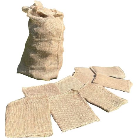 Pack of 10 Large Hessian Jute Potato Storage Sacks (1/5)