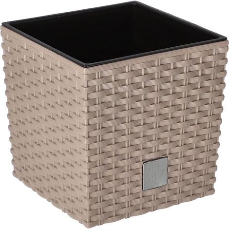 KOTARBAU Pot de fleurs 170 mm avec pot intérieur pour culture de plantes Mocca (1/5)