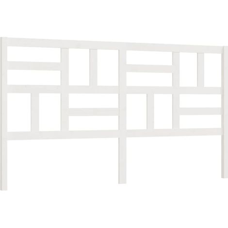 Cabecero accesorio para dormir mueble dormitorio 206 x 4 x 104 cm madera de pino blanco TDL0203713