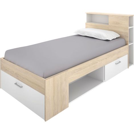 LANKA Cama Compacta blanco natural (1/4)