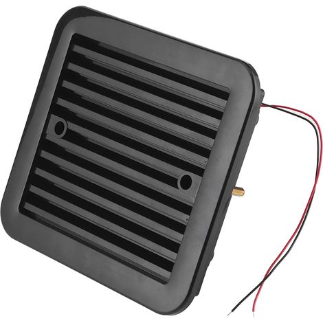 Ventilateur 12V 4W avec volets, extraction unidirectionnelle latérale, souffle puissant, accessoire camping-car et voiture, style tuning. (1/5)