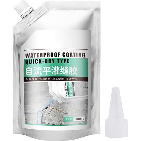 Mastic réparateur pour fissures de béton Scellement De Fissures Étanche Et Colle De Scellement Pour Sols Multifonctionnel Pour Toits, Extérieurs, Sols, Briques Et (1/2)