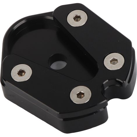 Extension de béquille latérale stable en alliage d'aluminium CNC, noire (1/5)