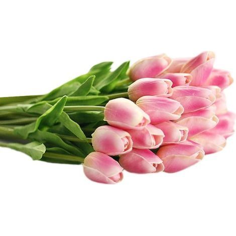 12 künstliche Tulpen von Real Touch Flowers, dunkelrosa, 34 cm (1/2)