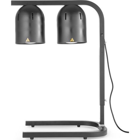 HENDI Wärmebrücke mit 2 Infrarotlampen, Silber, 230V/250W, 453x360x(H)790mm