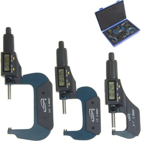 Micromètre Micromètre Numérique Avec Sortie De Données 0-3"/0,00005"/0,001 Mm (1/3)