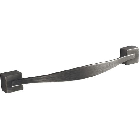 Poignée U12964 en zamak, entraxe 160 mm, longueur 180, finition gris anthacite - COSMA