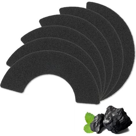 6 Filtre à charbon,épaisseur 10 mm,noir,pour Litter-Robot 4,bac à litière chat (1/4)