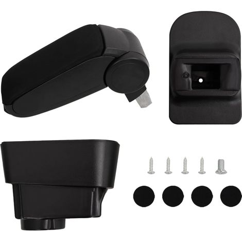 Accoudoir de voiture Accoudoir multifonction noir 11x35x(32-49) cm ABS 39147 (1/5)