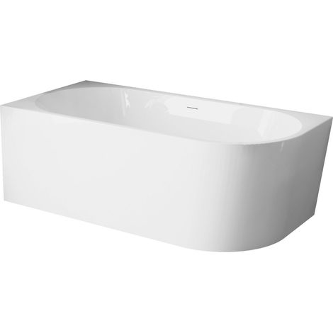 Baignoire angle Balneo AVOLA No Rim 170x80 gauche blanc (1/5)