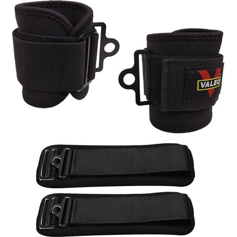 Set da 2 Cavigliere Cavi Palestra Ankle Straps Imbottite per Allenamento Gambe Cinghie per Caviglie Regolabili FFitness