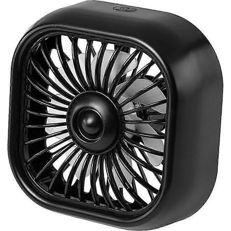 Kleiner Autoventilator mit 7 bunten Lichtern, tragbarer Mini-Ventilator, USB-Autoventilator (1/5)