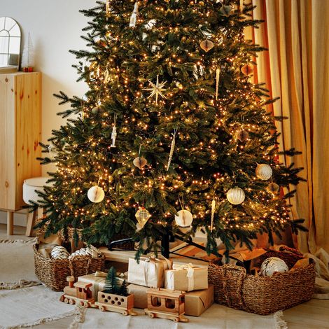 ECD Germany Catena Luminosa a 960 LED, Luci di Natale per Interni ed Esterni, Lucine con Ghirlanda per Albero di Natale 12,4 m, Decorazioni Illuminazione Natalizie con 8 Modalità, Memoria e Timer (1/5)