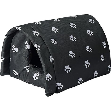Cuccia per gatti da esterno, impermeabile, calda, invernale, con morbida fodera, pieghevole, resistente alle intemperie, per animali randagi, 54x42x36 cm