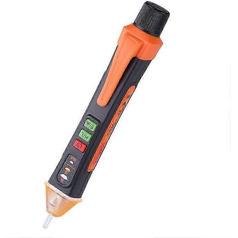Stylo testeur de tension avec écran LCD, lampe torche et alarme sonore pour la détection de rupture de fil sous tension. (1/3)