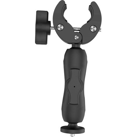Support de fixation pour mini-parabole, fixation universelle à angle réglable avec adaptateur pour échelles de camping-car, supports de fixation pour mâts de yacht et adaptateur noir (1/5)