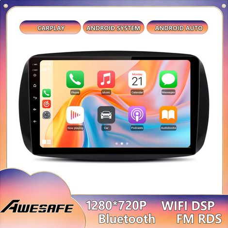 AWESAFE Autoradio Android 13 für Mercedes Benz Smart (2016-2019) 4GB+64GB 9'' Touchscreen CarPlay Android Auto RDS GPS WiFi (1/5)