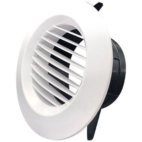 (75 mm) Grille de ventilation réglable Grille de ventilation ronde en plastique Couvercle de ventilation Couvercle du ventilateur Support de disque Gr (1/5)