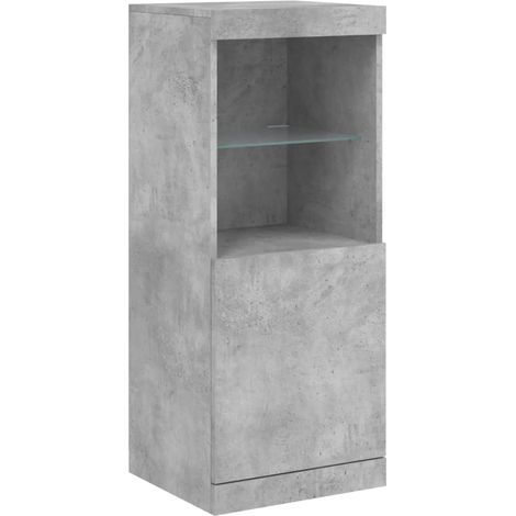Credenza cassettiera cassettiera mobile contenitore organizer cucina soggiorno soggiorno con luci a LED 41 x 37 x 100 cm grigio 020029996