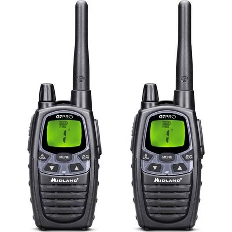 Midland coppia ricetrasmettitori G7 PRO LPD PMR Walkie talkie bibanda - C1090.13