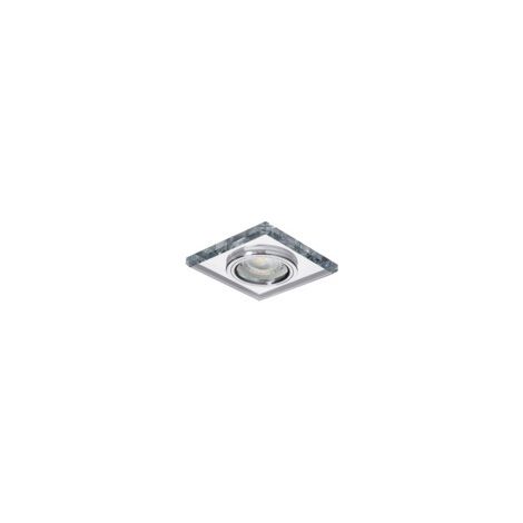 Kanlux – Plafonnier encastré carré 90x90mm – Verre argent – Compatible GU5.3 et GU10 – IP20 pour espaces intérieurs – Installation facile (1/5)