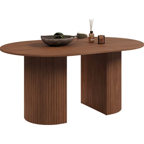 Mesa de comedor extensible de 4 a 8 plazas Canopée Madera oscura (1/5)