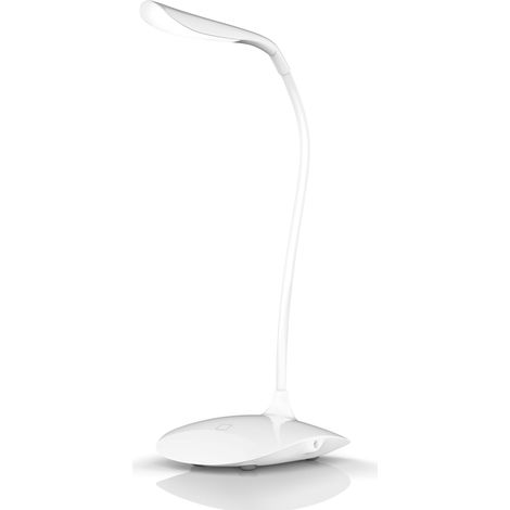 Brandson Schreibtischlampe, warmweiß, LED, Stromsparend, 3 Helligkeitsstufen, Batteriebetrieb, Lampe weiß (1/5)