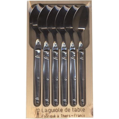 Geschenkset mit 6 Tafel-Löffeln - Laguiole Edelstahl - Jean Dubost