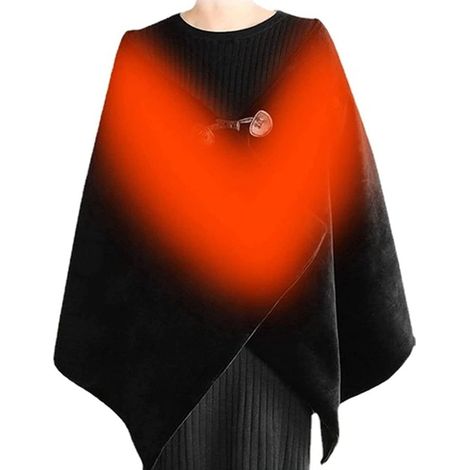 Beheizbare Kuscheldecke/Schal, kabelloser USB-Heizschlauch mit 3 Heizstufen, elektrisch weich, wärmend, ideal für Auto, Büro, Zuhause und Reisen, 160 x 60 cm (1/5)