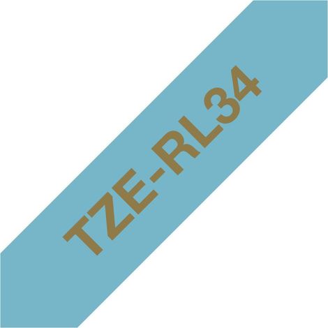 NASTRO TESSUTO ORO SU AZZURRO 12MMBrother (1/4)