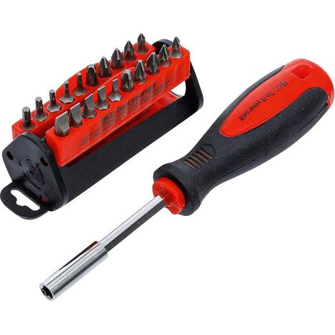 Jeu d Embouts de Tournevis 31 pcs - Acier, Assortiment Complet - Précision et Polyvalence, Pro - D-Work (1/5)