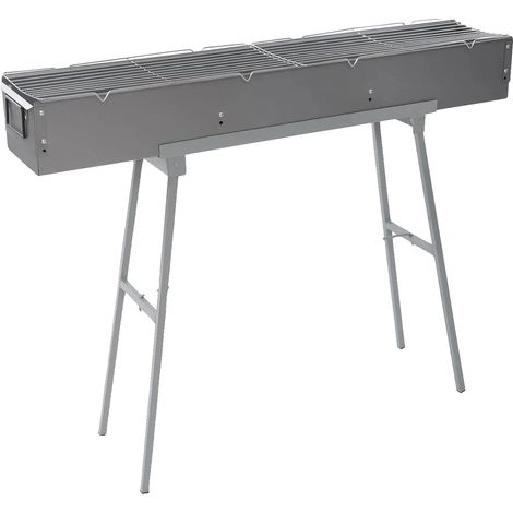 Gril, Design Portable, Porte d'Air Ajustable, Argent (1/2)