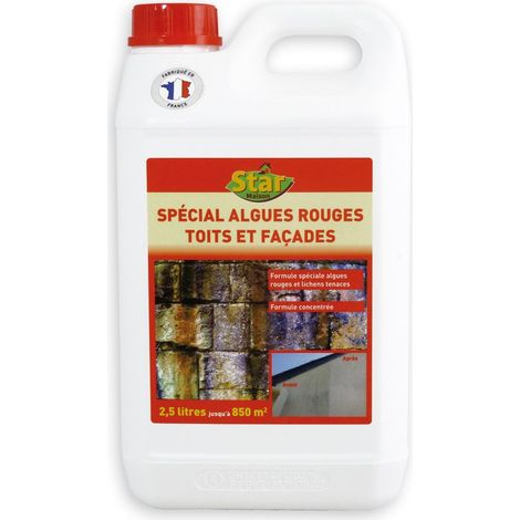 Traitement antimousse concentré 1l – Anti moisissures, algues et lichens pour toits, murs et terrasses – Protection 3 ans – Outiror