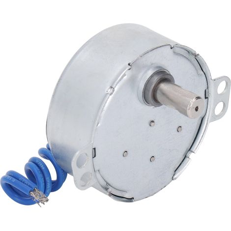 Moteur synchrone 2,5-3 tr/min, rotation antihoraire/horaire, faible consommation, moteur de plateau tournant à torsion élevée, 100-127 V CA (1/5)