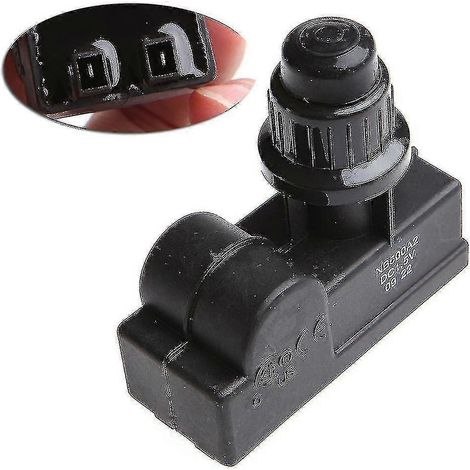 Allumeur à bouton-poussoir de rechange pour barbecue à gaz, 2 prises, à piles AA, noir (1/4)