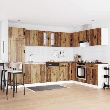 Waschbecken-Unterschrank Porto 2 pcs Braun Holzwerkstoff