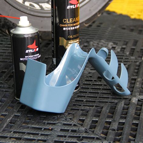 Spritzschutzwerkzeug zur Reinigung von Fahrrad-/Motorradketten, Aufbewahrungsbox für gebrauchtes Öl (1/5)