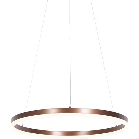 Design-Hängelampe Bronze 60 cm inkl. LED 3-stufig dimmbar - Anello