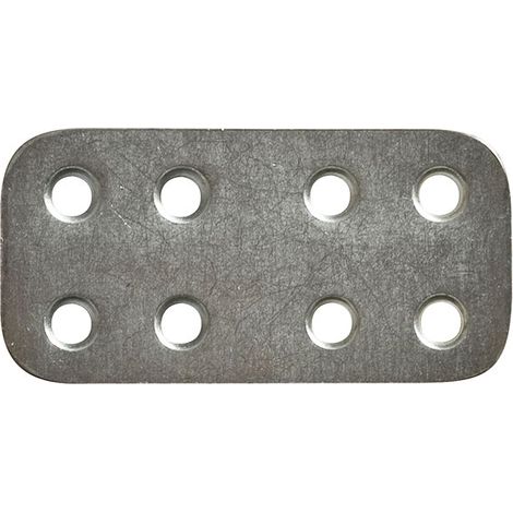 Lastra piastra metallica acciaio zincato forata 30 x 60 mm 100 pezzi art. 1567 SIPA