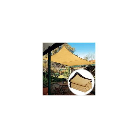 Voile d'ombrage rectangulaire 2x8m, toile pare-soleil anti-UV 90% en maille respirante, protection solaire pour terrasse, jardin, balcon, camping et pergola, auvent résistant. (1/5)